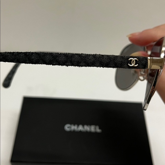 Chanel Metallic Aviator Sunglasses main image 5